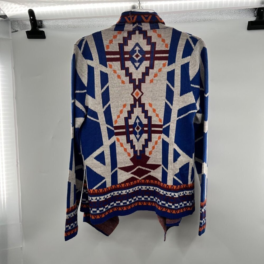 Flying Tomato Women's Cardigan Sweater Aztec Open Front Multicolor Size Medium - Picture 7 of 8